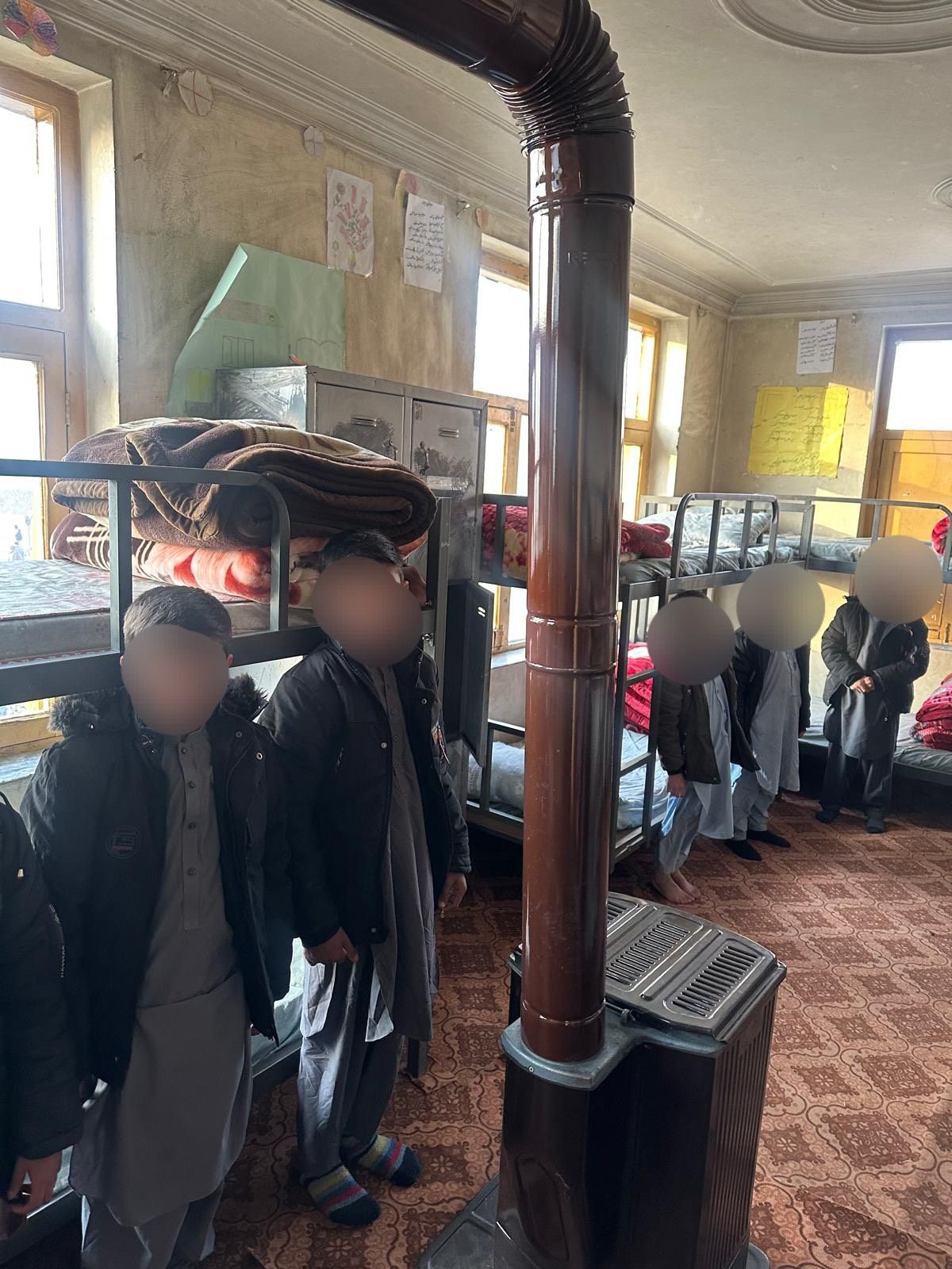 Children at a partner care home