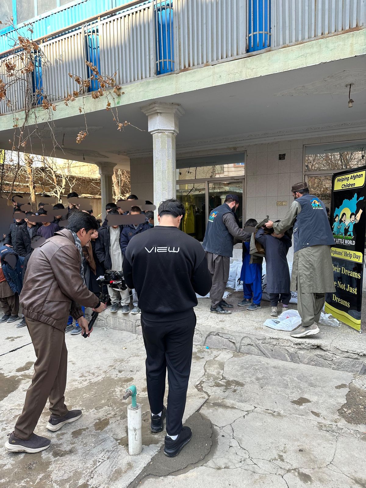 Care package distribution at a partner orphanage in Afghanistan
